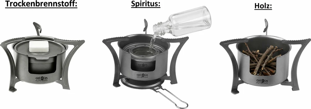 Origin Outdoors viryklių komplektas „Titanium"