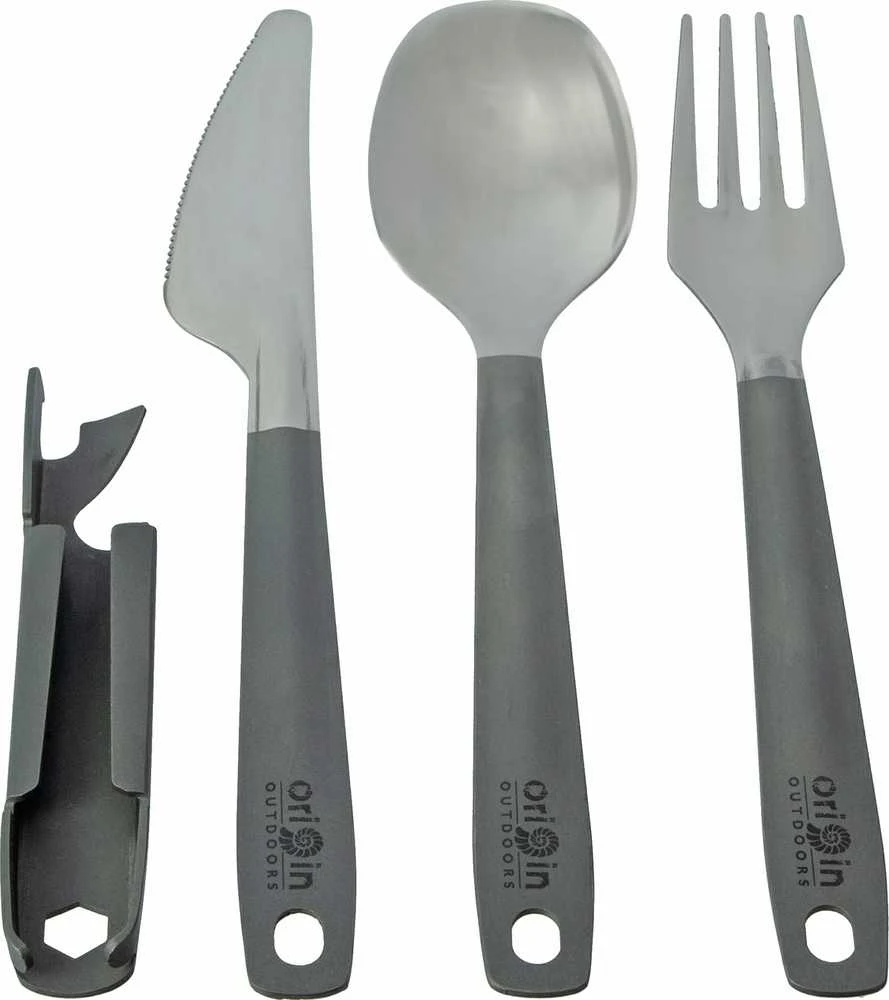 Origin Outdoors Vokietijos armijos stalo įrankiai „Titanium“