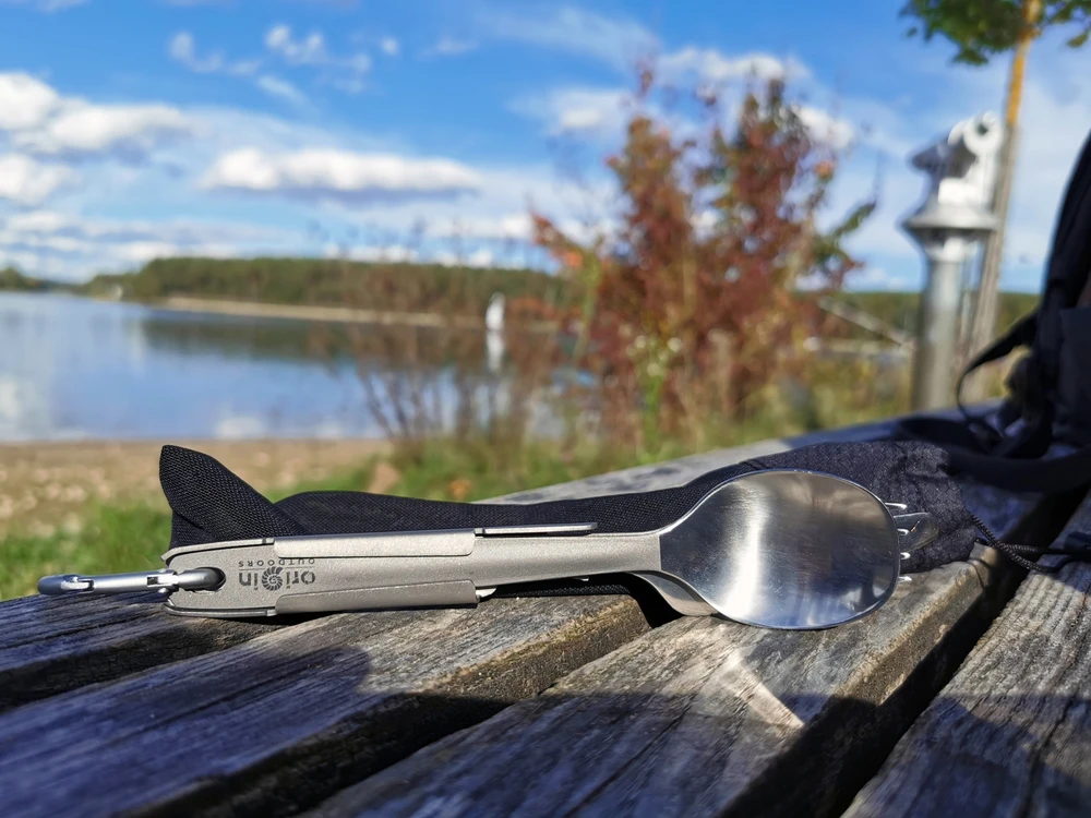 Origin Outdoors Vokietijos armijos stalo įrankiai „Titanium“