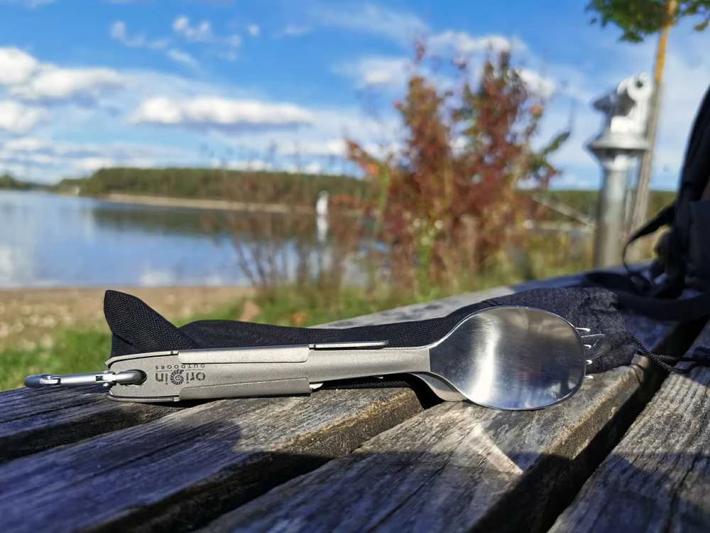 Origin Outdoors Vokietijos armijos stalo įrankiai „Titanium“