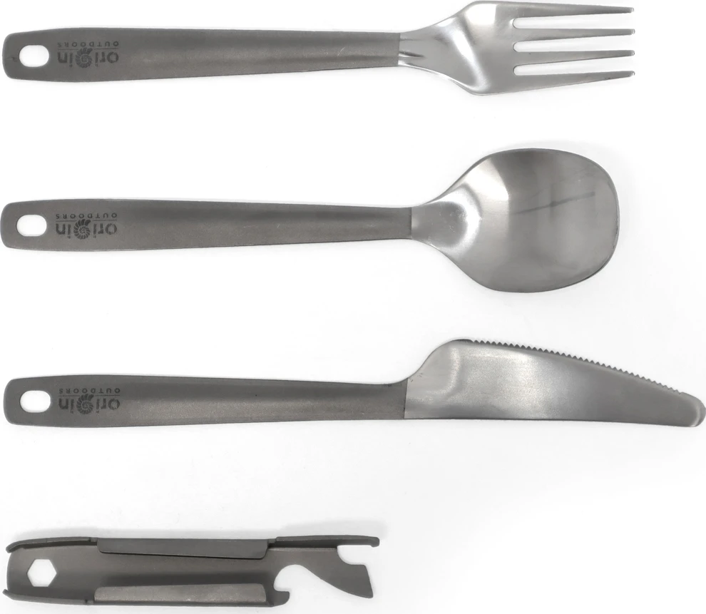 Origin Outdoors Vokietijos armijos stalo įrankiai „Titanium“