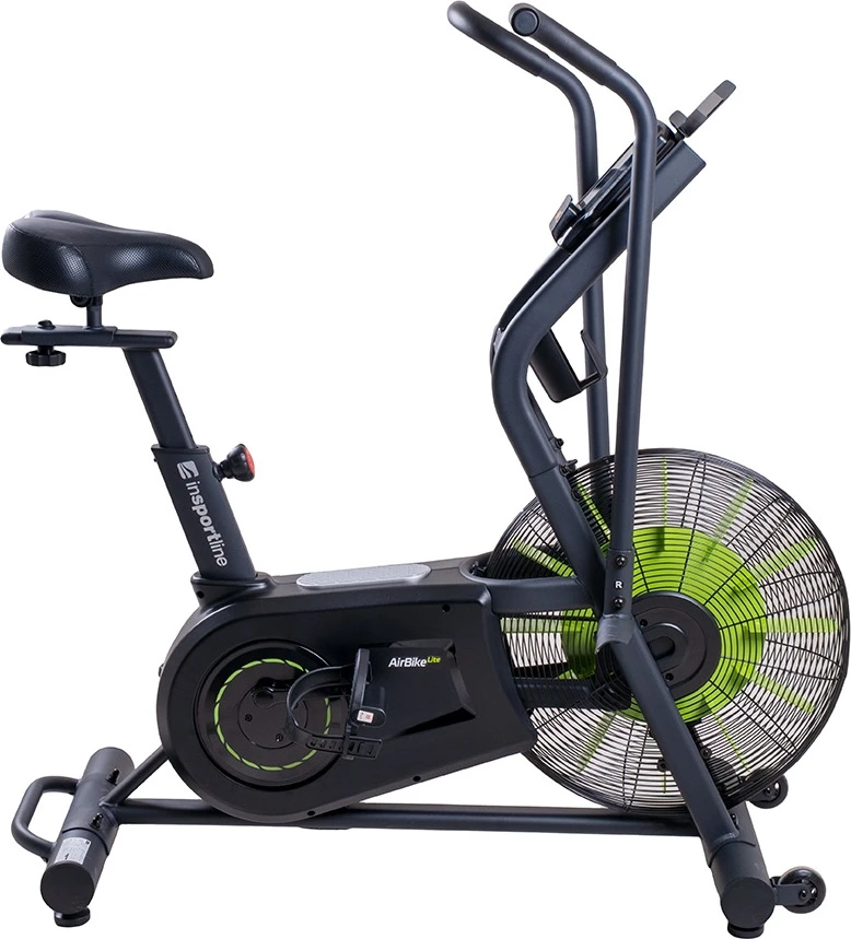 Dviratis treniruoklis su oro pasipriešinimu inSPORTline Airbike Lite (iki 135kg, smagr. 4.6kg)