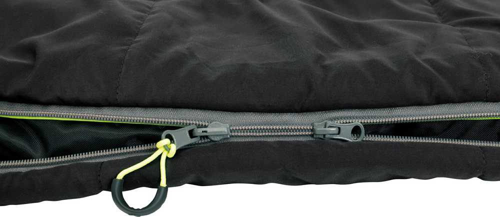 Outwell miegmaišis Contour 220 x 85 cm, -13/+16 °C, juodas