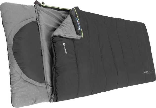 Outwell miegmaišis Contour 220 x 85 cm, -13/+16 °C, juodas