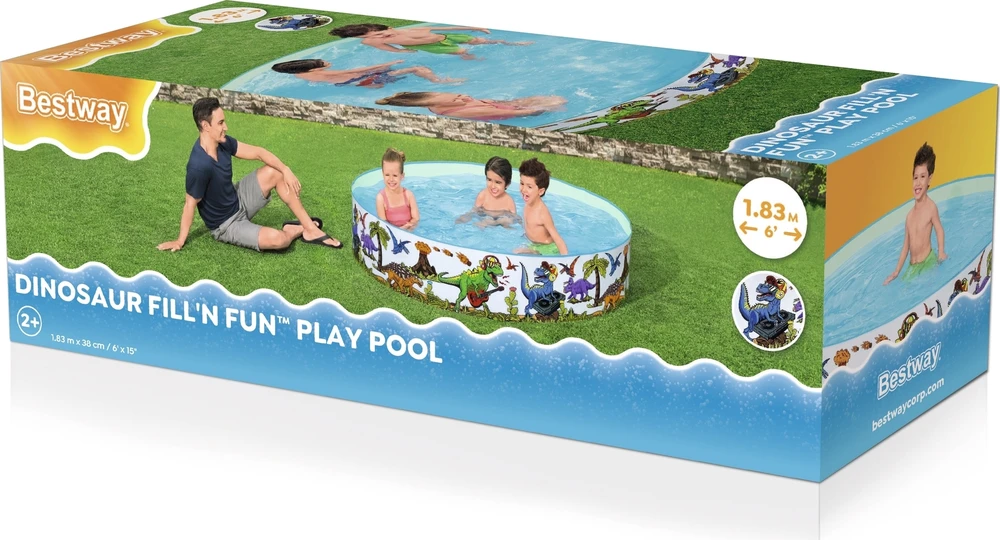 Pagrindai Fill N Fun Pool Dinozaury BESTWAY
