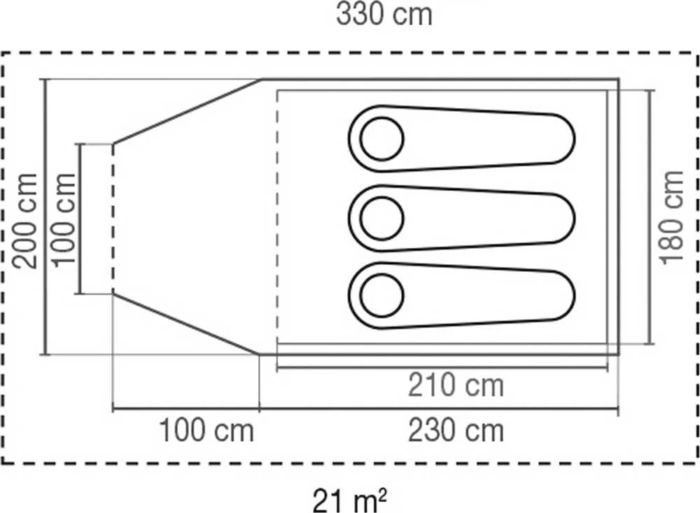 Palapinė Coleman Pingora 3 Blackout