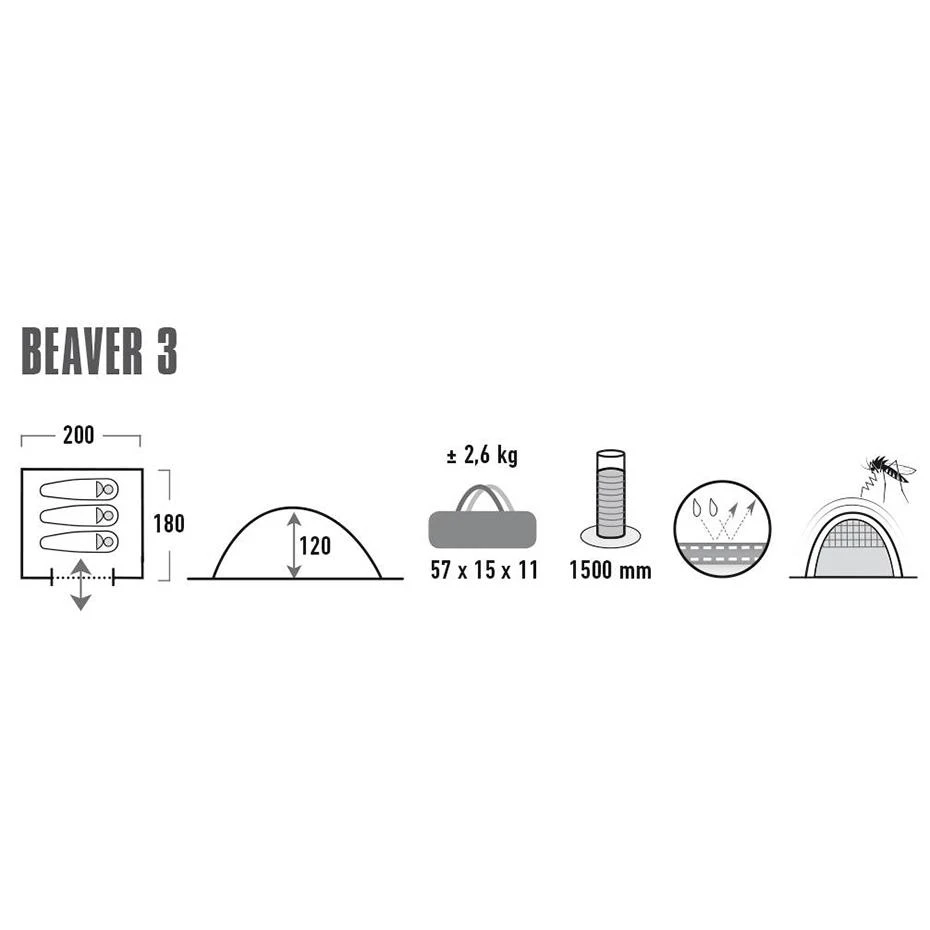 Palapinė High Peak Beaver 3 (10322)