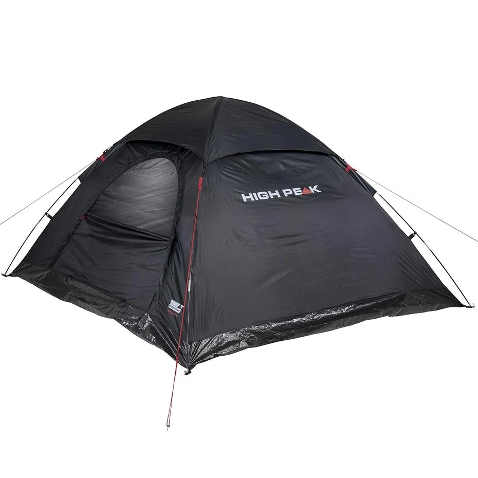Keturių asmenų juoda palapinė High Peak Monodome XL