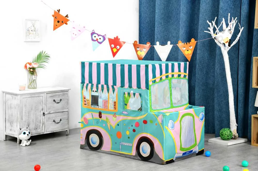 Palapinė vaikams iPlay Ice Kreminis Car