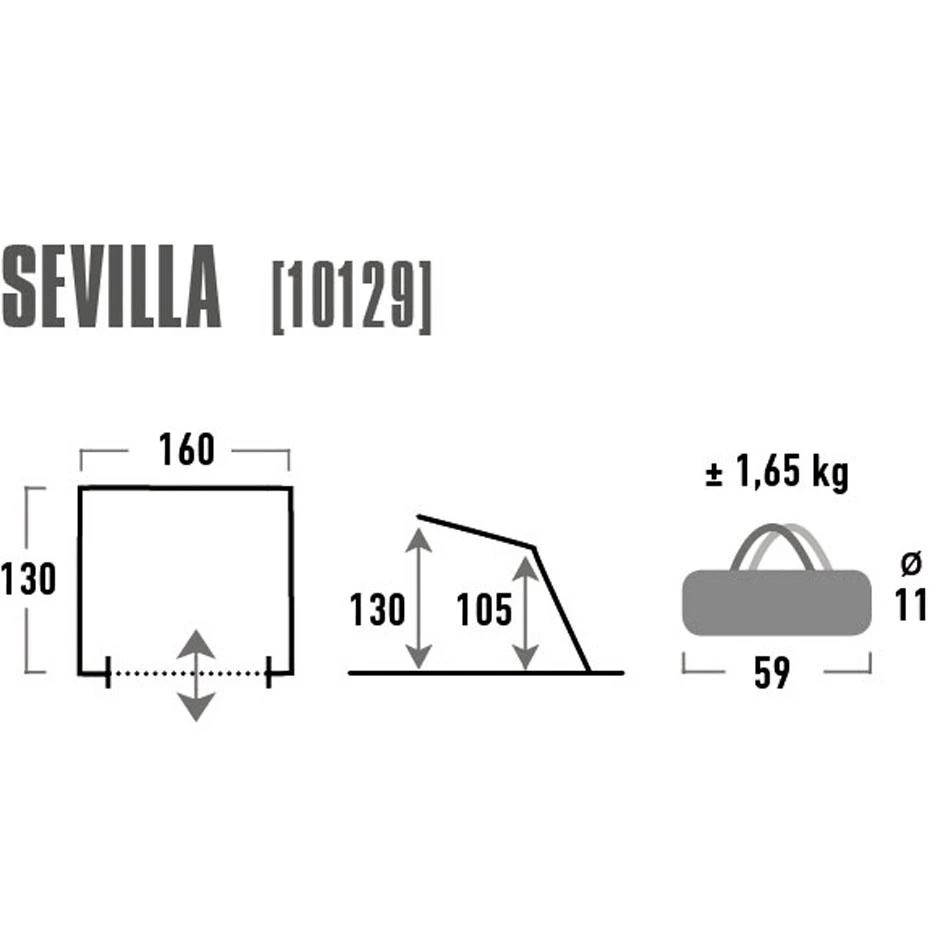 Paplūdimio palapinė High Peak Sevilla, mėlyna-pilka, 10129