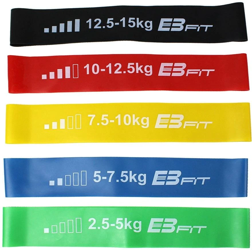 Enero Pasipriešinimo juostų rinkinys EB Fit Fitnnes Crosfit Mini Band 5in1