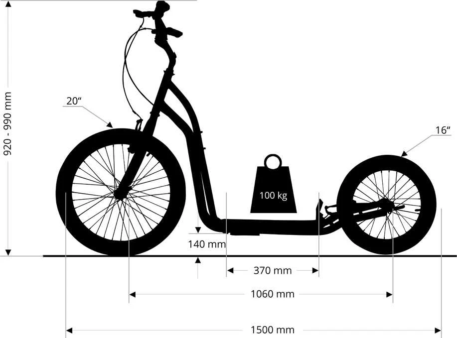 Paspirtukas inSPORTline Disparo V-Brake