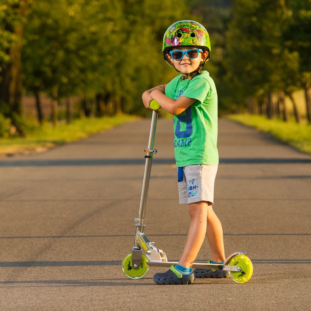 Sulankstomas paspirtukas su šviečiančiais ratukais Worker Racer Urban Boy (iki 50 kg)