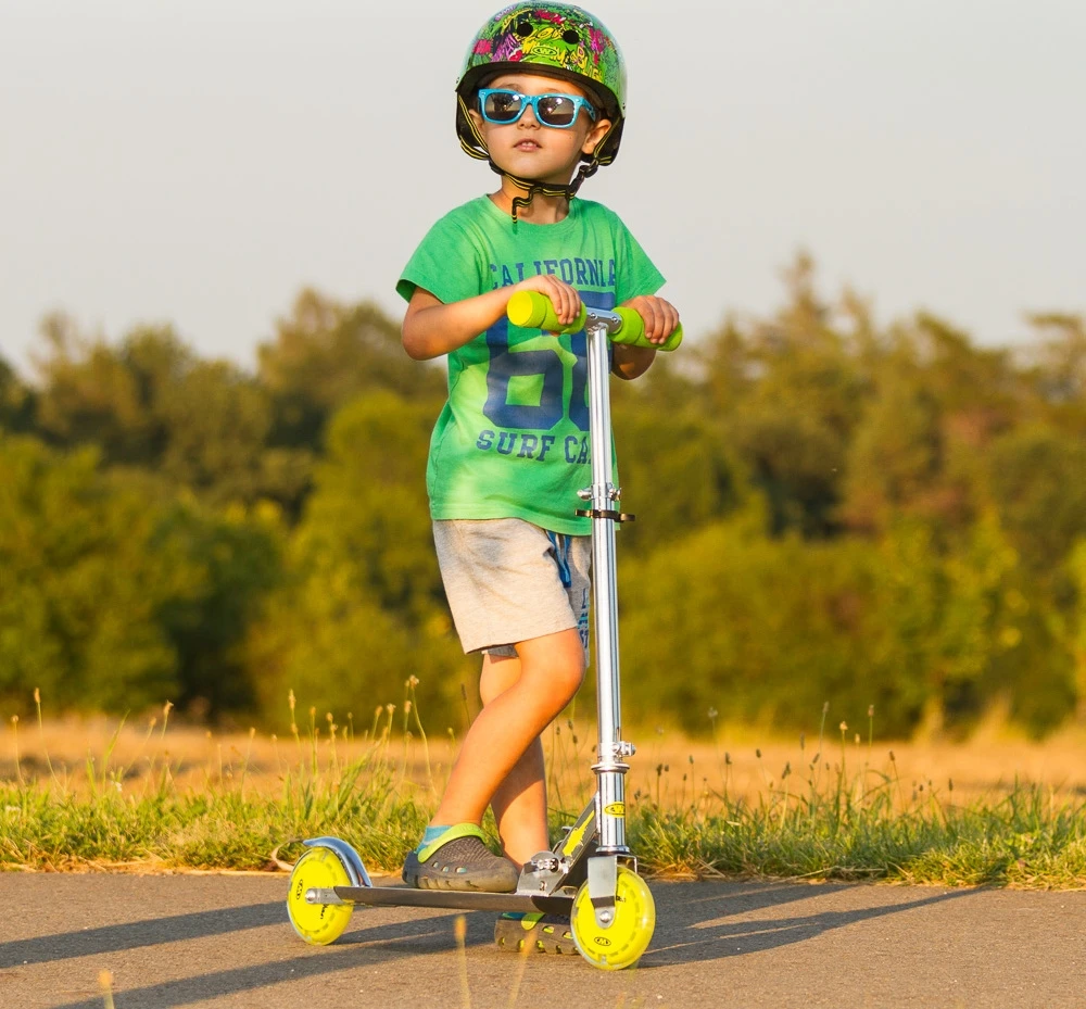 Sulankstomas paspirtukas su šviečiančiais ratukais Worker Racer Urban Boy (iki 50 kg)
