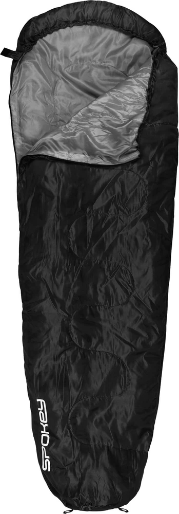 Pavasario ir vasaros tipo miegmaišis 220 cm juodas Spokey GLOBTROTTER