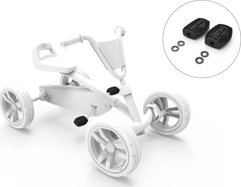 Pedalas Berg Buzzy, juodas, 2 vnt.