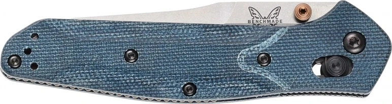 Peilis Benchmade 940-04 Osborne, Mėlyna Denim Micarta