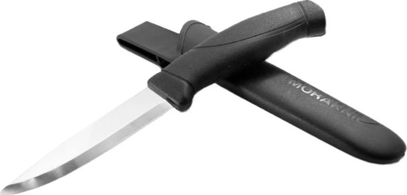 Peilis Morakniv Companion Heavy Duty, nerūdijantis plienas, juodas