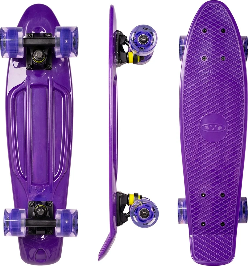 Pennyboard su šviečiančiais ratukais WORKER Aspy C2 22”