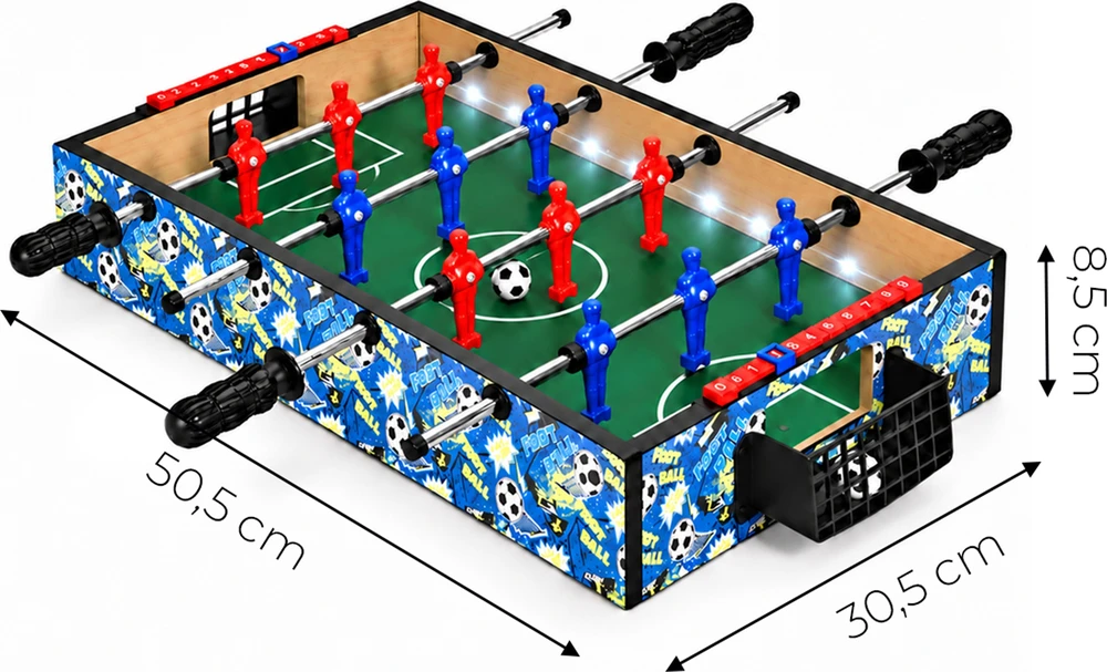 Piłkarzyki stołowe mini 50x30 cm stół do gry vaikams ECOTOYS