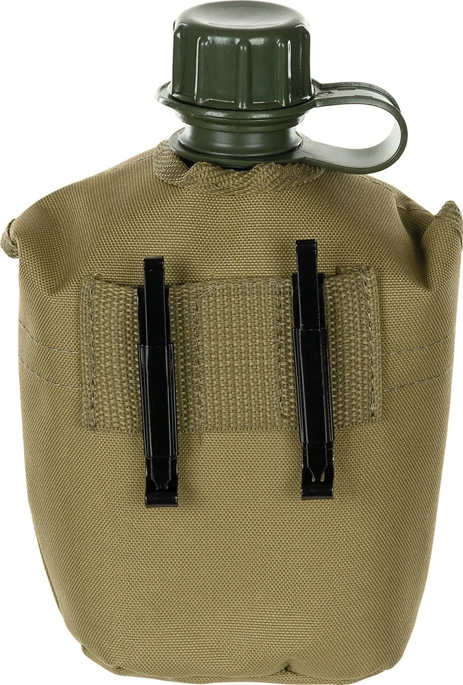 Plastikinė gertuvė su dėklu MFH - Coyote Tan, 1 l