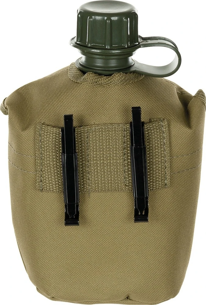 Plastikinė gertuvė su dėklu MFH - Coyote Tan, 1 l