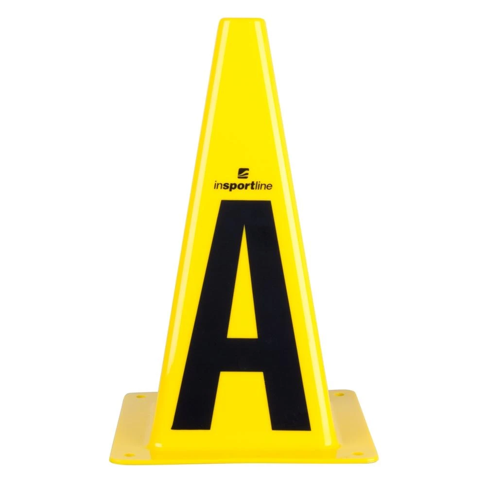 Plastikiniai treniruočių žymekliai inSPORTline Alphabet 23 cm (26vnt.)