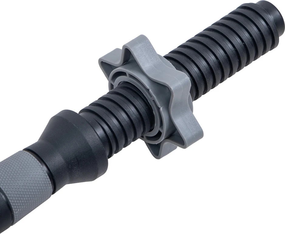 Plastikinis srieginis hantelio grifas su fiksatoriais inSPORTline Plafor 41 cm / 30 mm