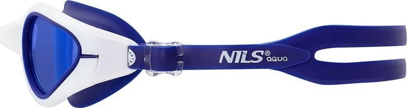 Plaukimo akiniai Nils Aqua NQG480MAF mėlyni/balti
