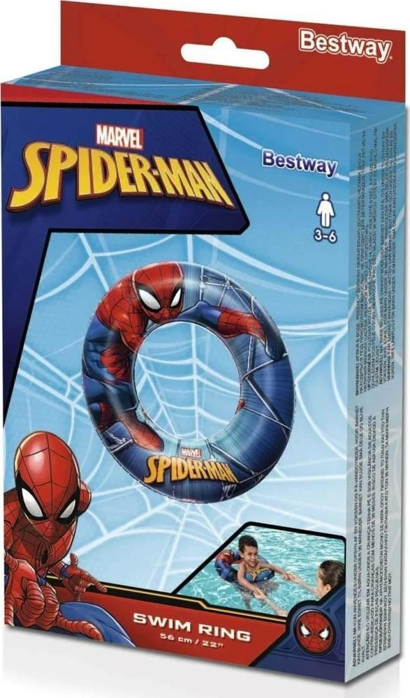 BESTWAY plaukimo ratas Spiderman 56cm, 98003