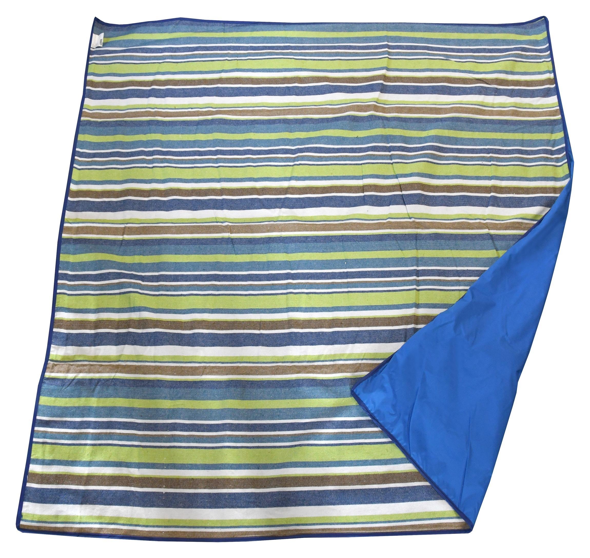 Pledas piknikams Cattara Spring – mėlynas-dryžuotas 150 x 150 cm
