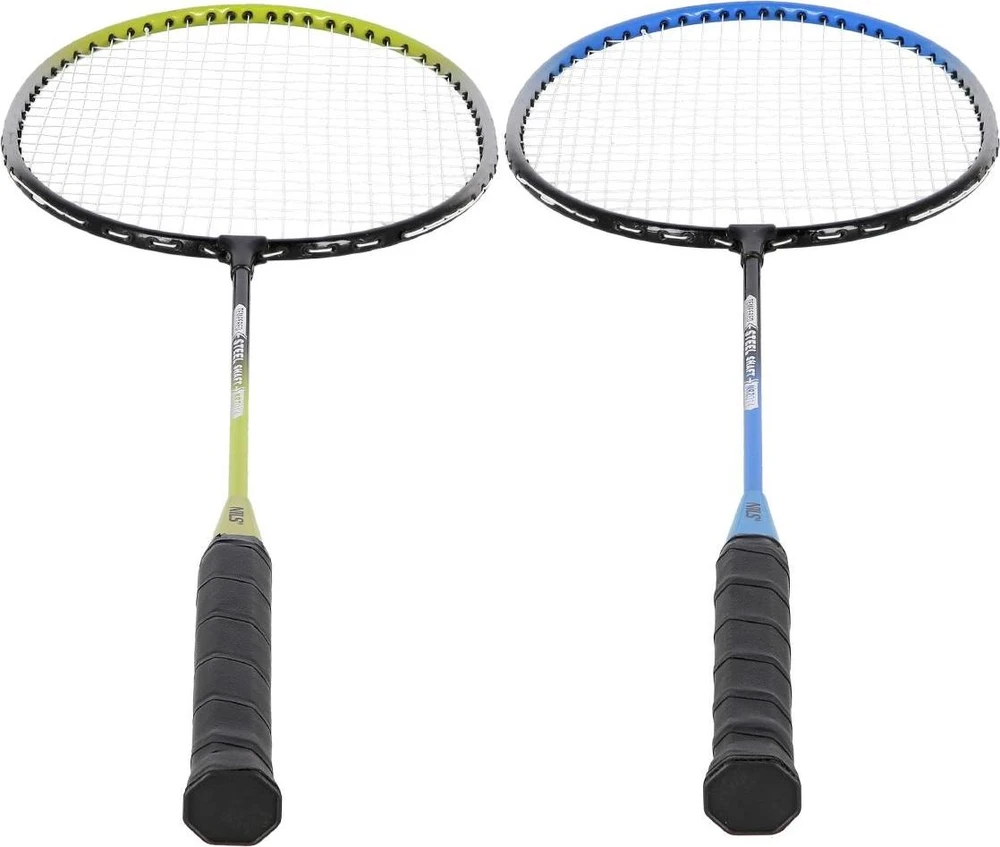 Nils Extreme Plieninis badmintono rinkinys NRZ014 NILS: 4 raketės, 3 plunksninukai, tinklas 195x22 cm ir dėklas