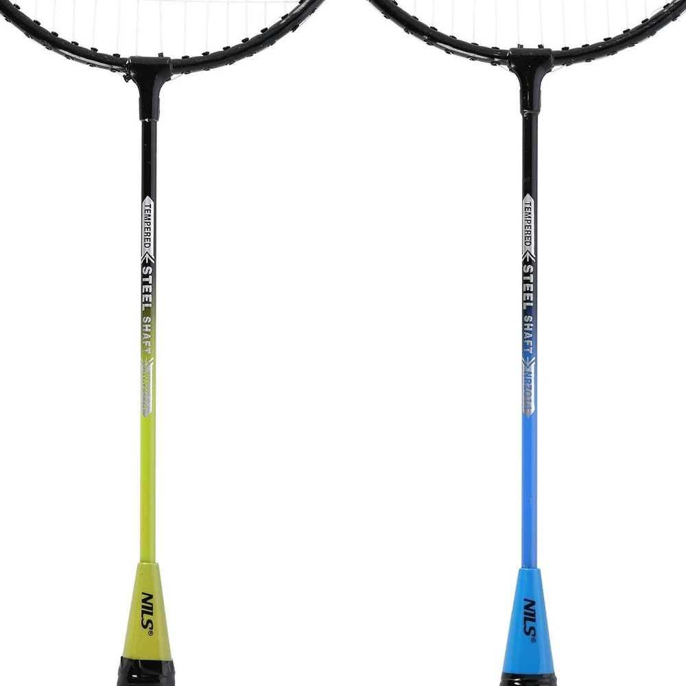 Nils Extreme Plieninis badmintono rinkinys NRZ014 NILS: 4 raketės, 3 plunksninukai, tinklas 195x22 cm ir dėklas