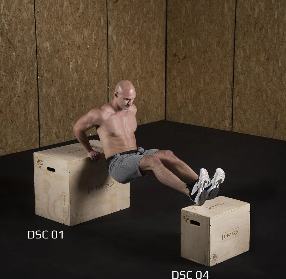 Pliometrinė dėžė DSC04 50x40x30 cm HMS