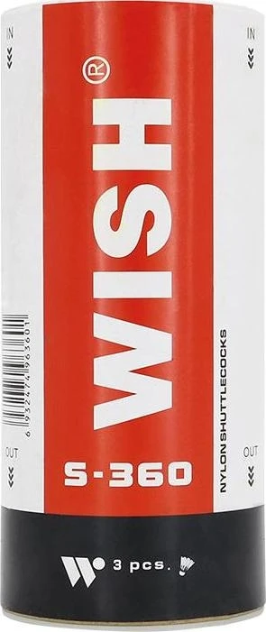 Nailoniniai badmintono plunksniukai Wish S-360 3vnt.