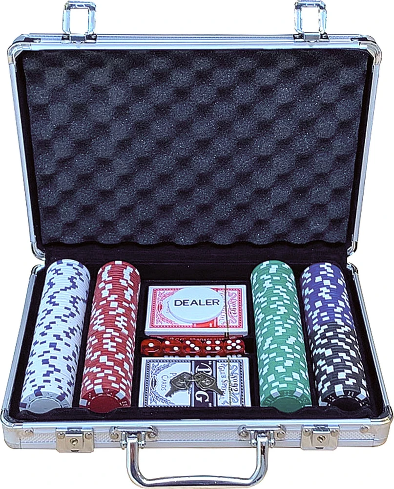 Pokerio rinkinys Buffalo lagaminėlyje su 200 žetonų