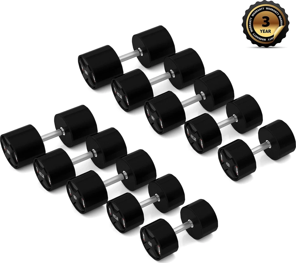 Poliuretaninių hantelių rinkinys HPC SET 2 x 40-50 kg CPU (450 kg) HMS