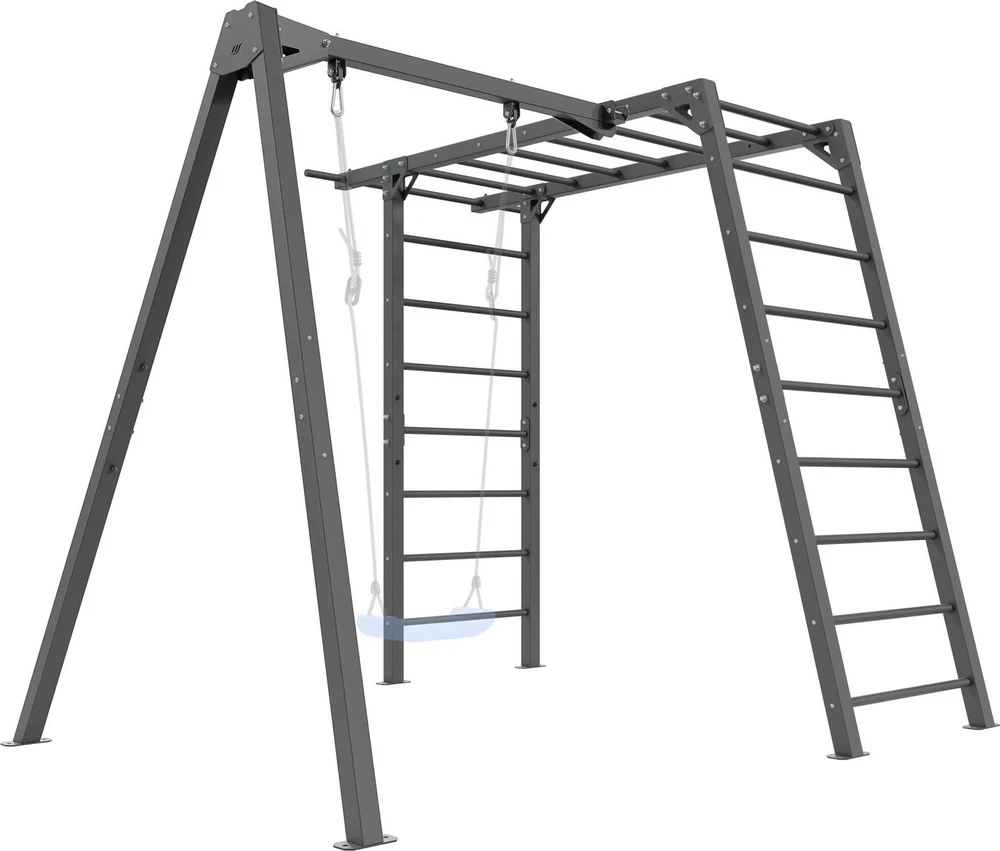 PREMIUM kopėčios - MO-016 + PREMIUM kopėčių 1 stovo sūpynės - MO-017 - Marbo Sport
