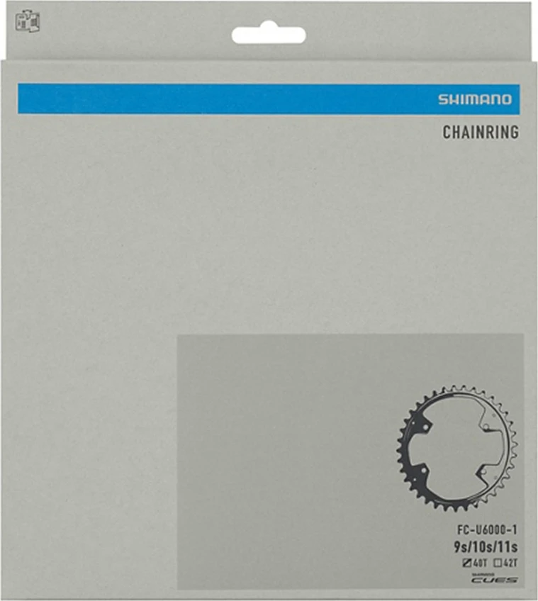 Priekinė žvaigždė Shimano CUES FC-U6000-1 // 40T, B.C.D.: 110 mm