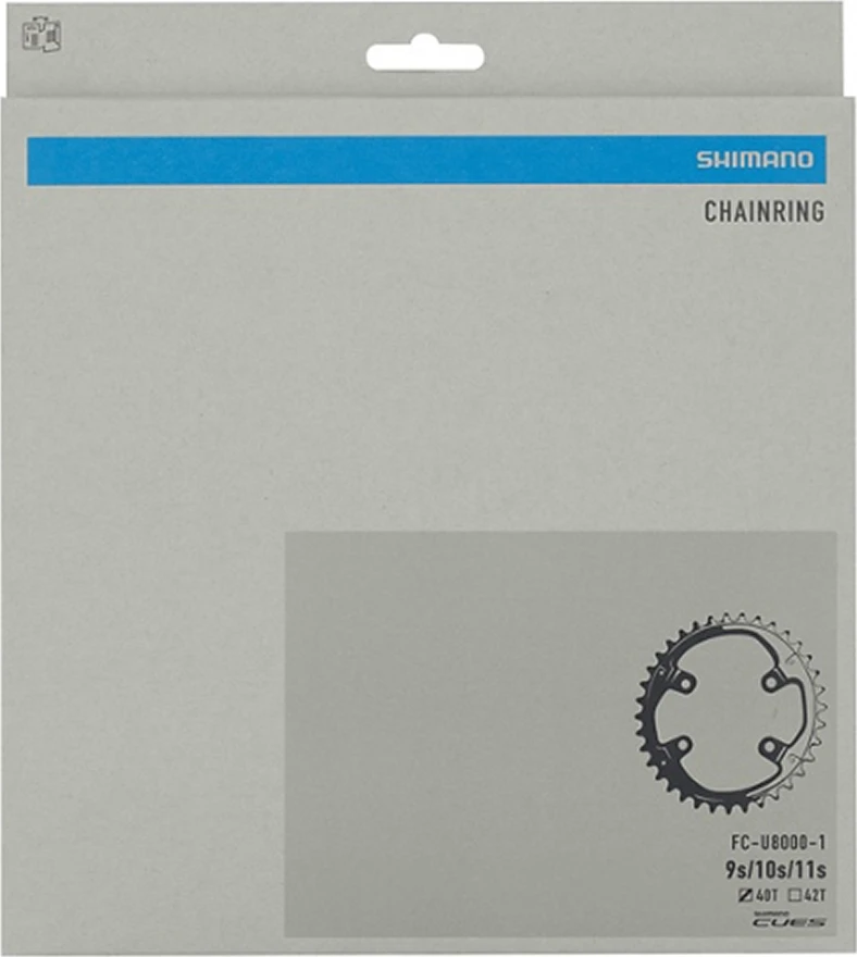 Priekinė žvaigždė Shimano CUES FC-U8000-1 // 40T, B.C.D.: 110 mm