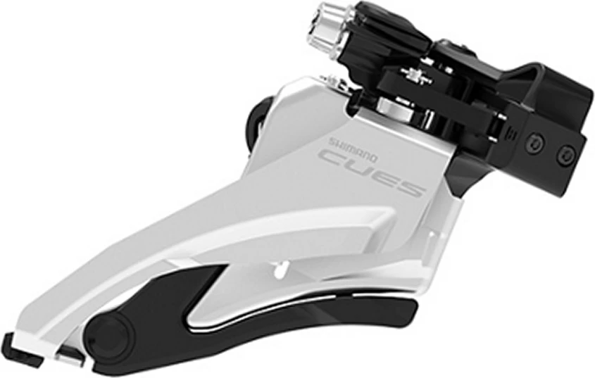 Priekinis pavarų perjungiklis Shimano CUES P-FD-U4000-M // 2x9/10-speed, Double Side Swing, 28.6/31.8/34.9 mm