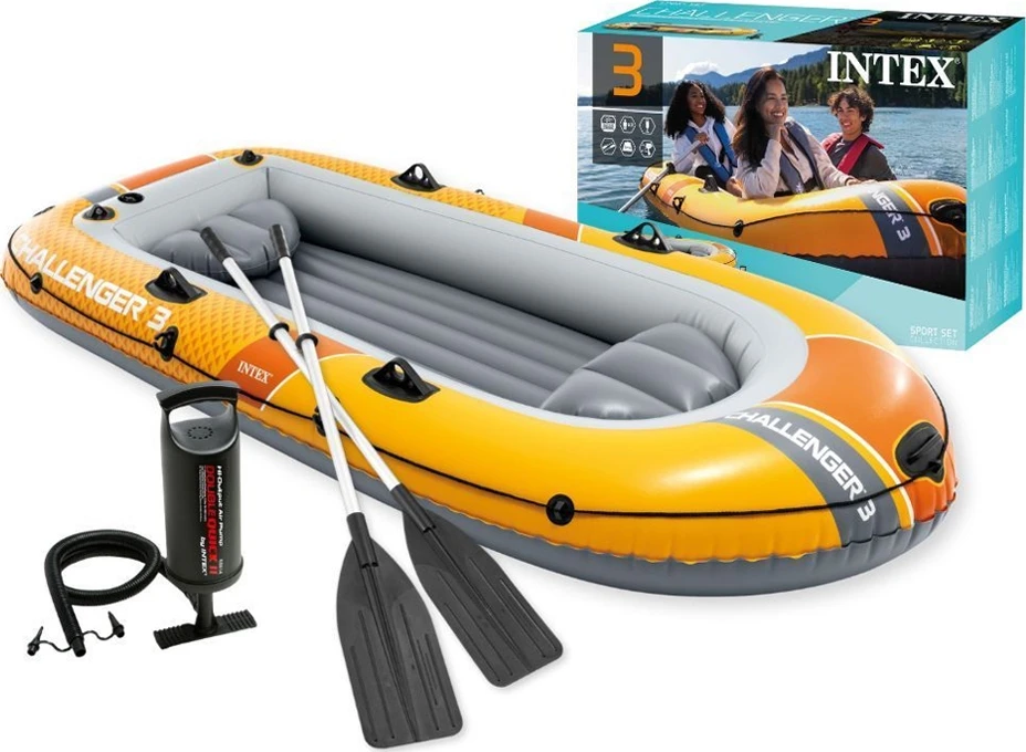 Pripučiama valtis Intex CHALLENGER 3 66313NP, 295x137x43 cm