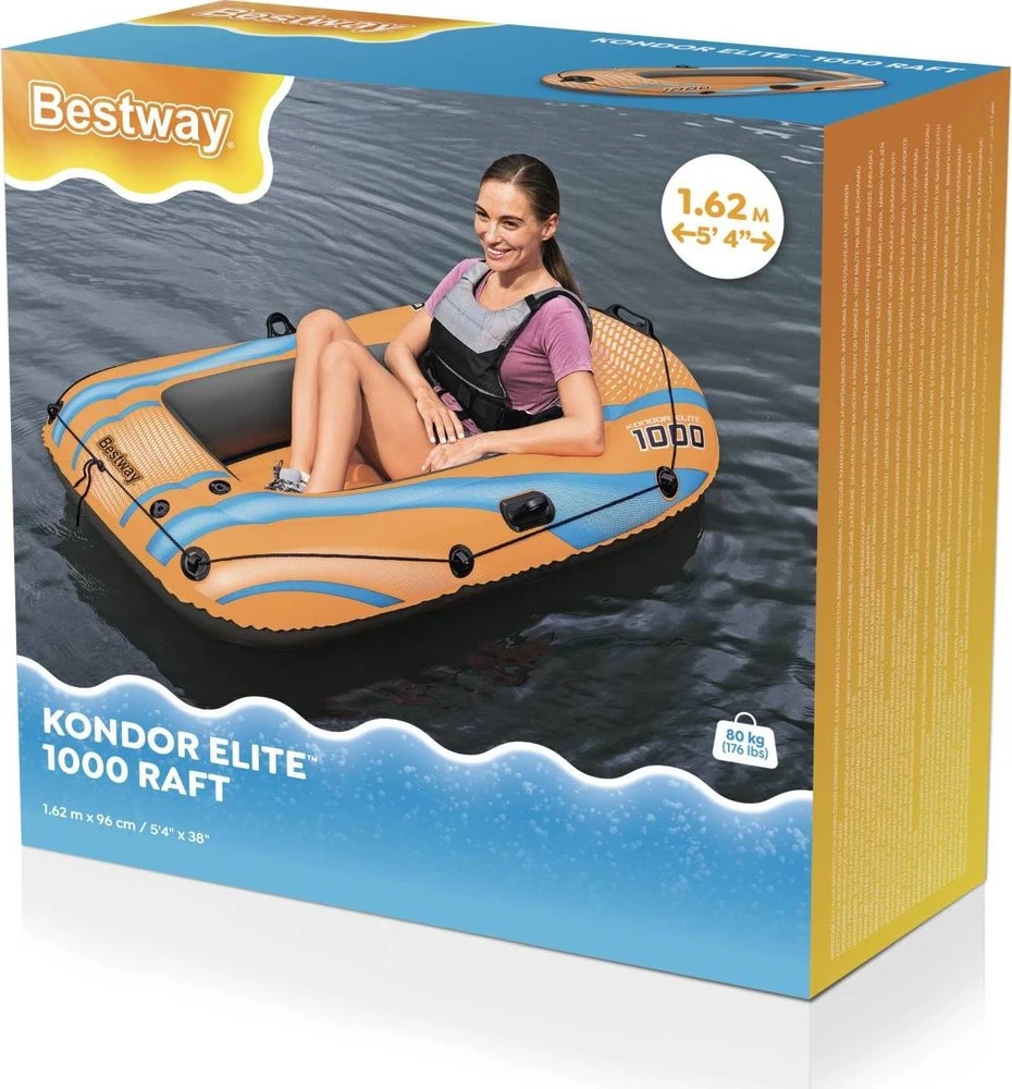 Pripučiama valtis Bestway Kondor Elite 1000 162 x 96 cm
