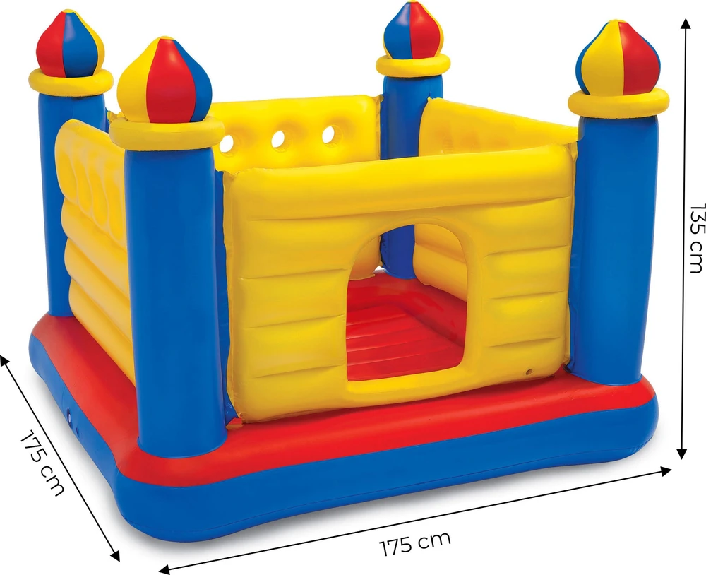 Pripučiamas batutas vaikams Pilis Intex 174 x 174 x 135 cm 48259