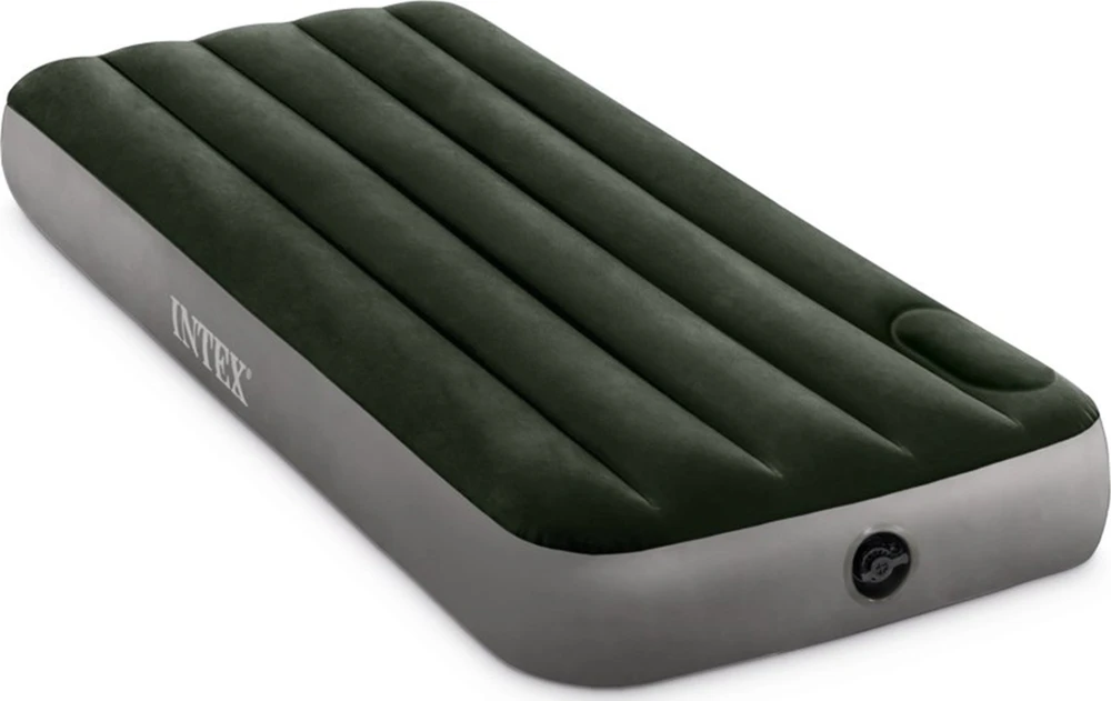 INTEX Pripučiamas čiužinys su integruota pompa 191x76x25, žalias 64760