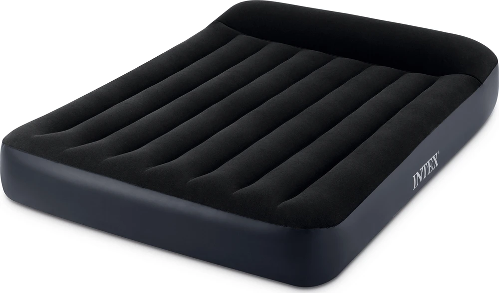 Pripučiamas veliūrinis čiužinys su pompa Intex 64148ND