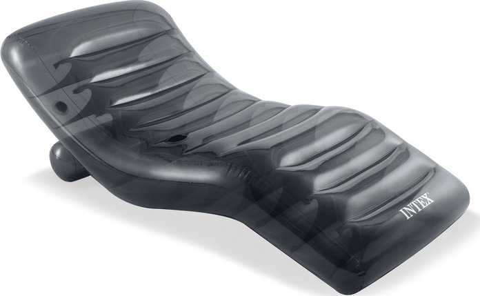 Pripučiamas juodas plaukimo čiužinys 191x99cm INTEX