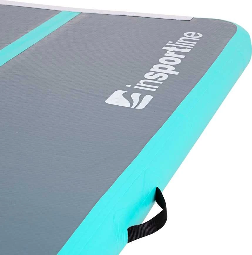 Pripučiamas mankštos kilimėlis inSPORTline Airstunt 300 x 100 x 10 cm pilkos spalvos