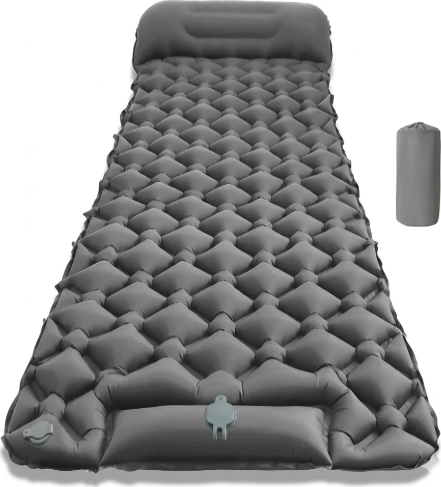 Pripučiamas miego kilimėlis su integruota pompa inSPORTline Soultea 190 x 60 x 6 cm