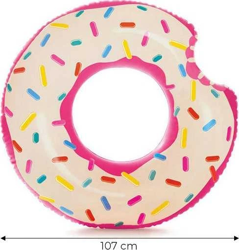 Pripučiamas žaislas INTEX Donut Tube, 107x99cm rožinis 56265NP
